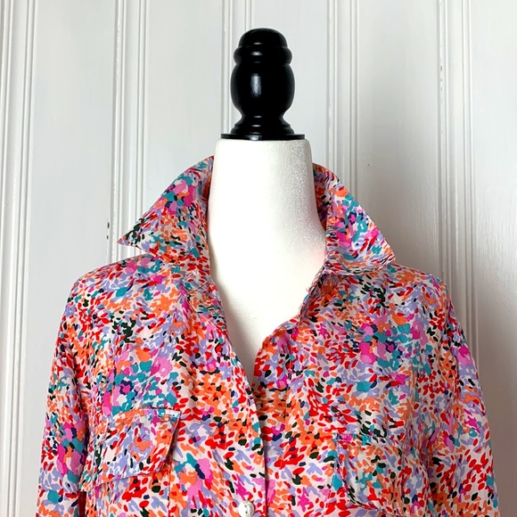 100% Silk TRISTAN colourful shirt - Picture 5 of 8